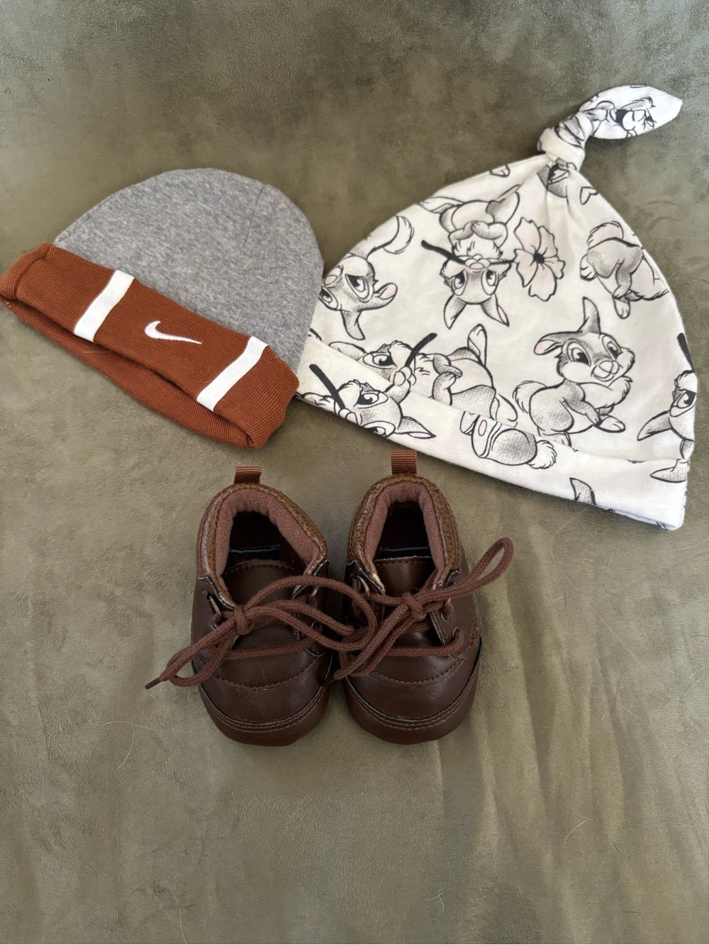 Baby Boy Bundle - NIKE Football Beanie, Disney’s Thumper Hat & Koala Baby Shoes